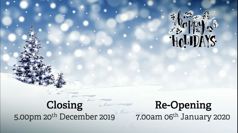 2019-20 Christmas Closing Hours image