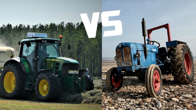 Delmade - Large vs Small Tractor